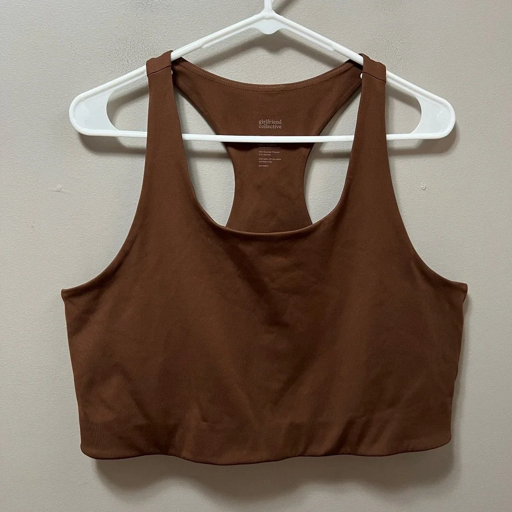 Girlfriend Collective paloma bra size XXXL Brown